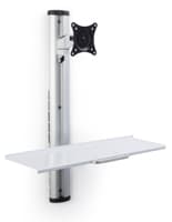Adjustable Wall Mount Computer Station for Offices