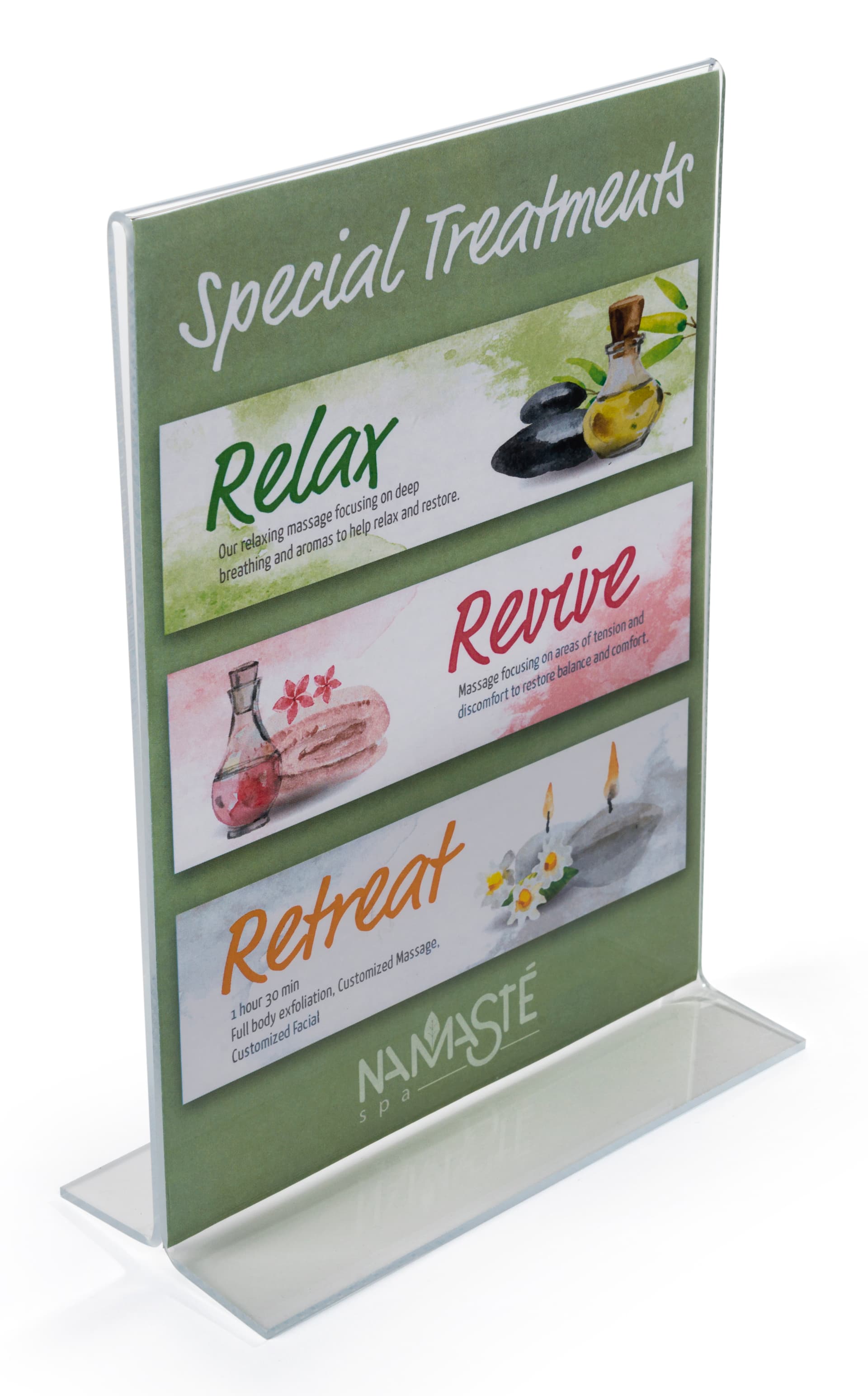 menu card holder