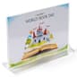 Recycled Acrylic Countertop Sign Holder, Top Insert, T-Style Design - Clear