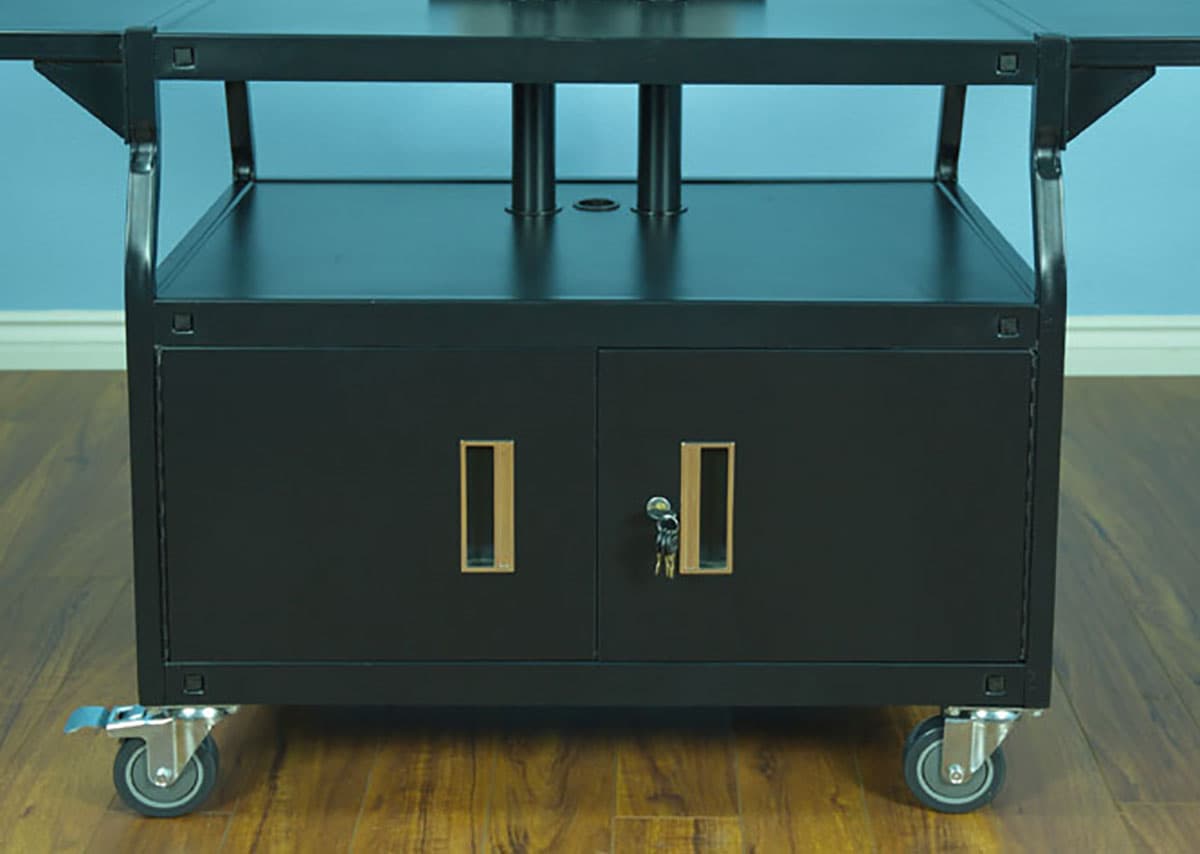 Flat Screen Cart with Large Top Shelf