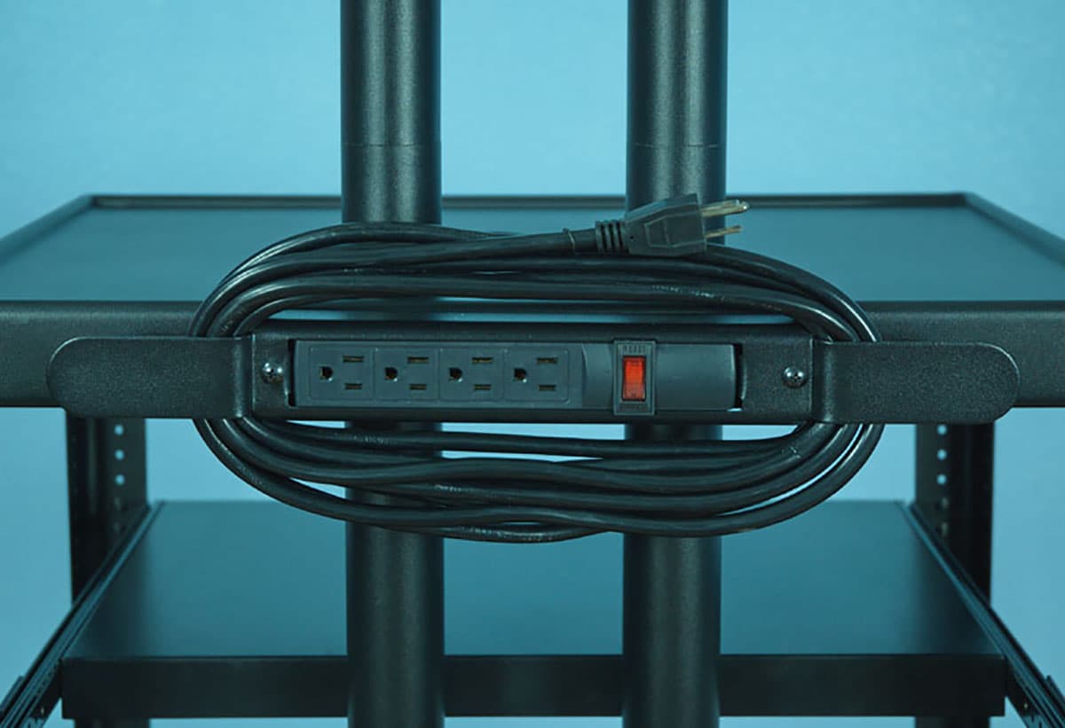 Flat Screen Cart with Surge Protector