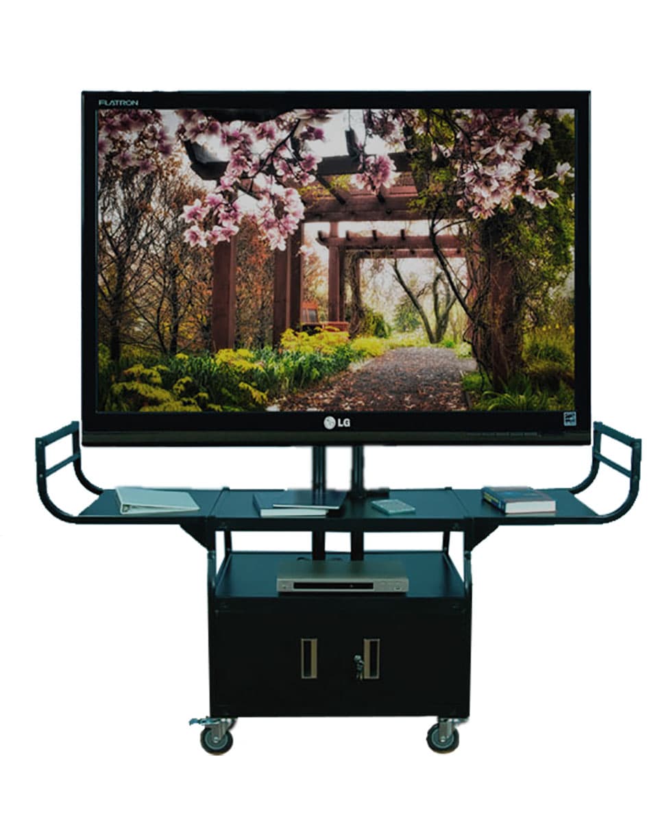 Black Flat Screen Cart 
