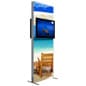 TV Stand with Custom Printed Graphics, Double Sided, 2 Mounts Fit 26 to 40" Monitors