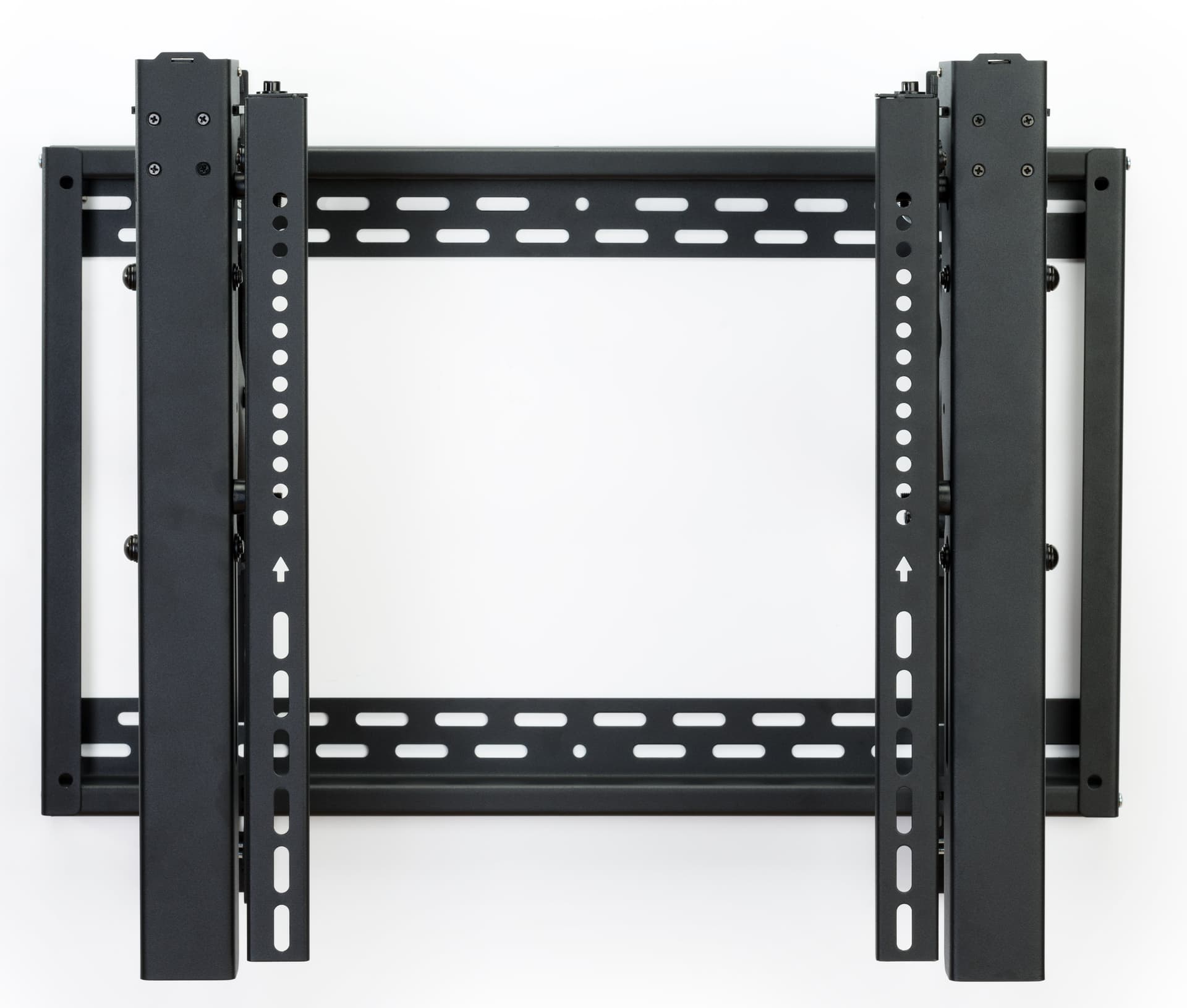 Video wall bracket with pop-out extension