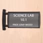 Curved Sign Holder, Wall or Ceiling, Doubled Sided, Snap-out Lens - Black
