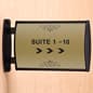 Curved Sign Holder, Wall or Ceiling, Doubled Sided, Snap-out Lens - Black