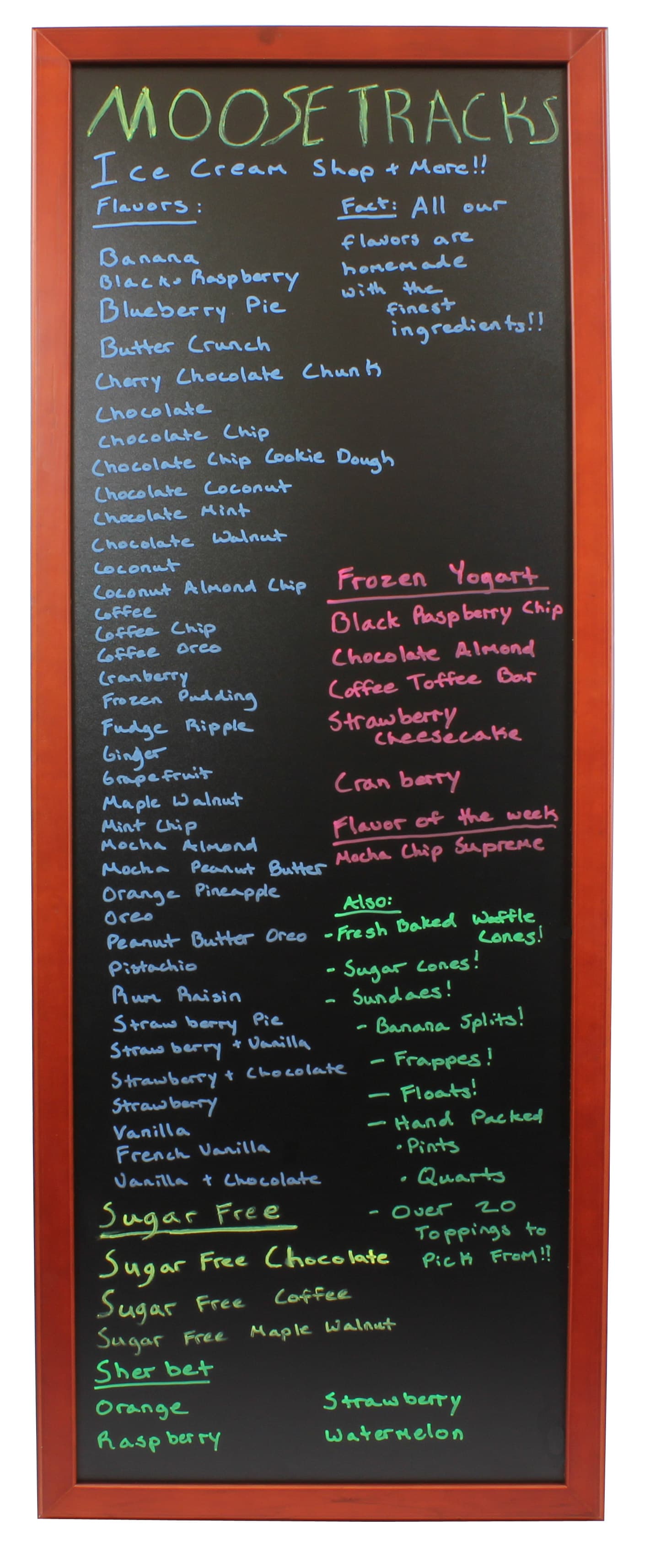 Wooden Chalkboard