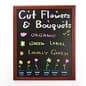 26 x 32 Write-on Black Board for Wet Erase Pens, Wall Mounted - Mahogany