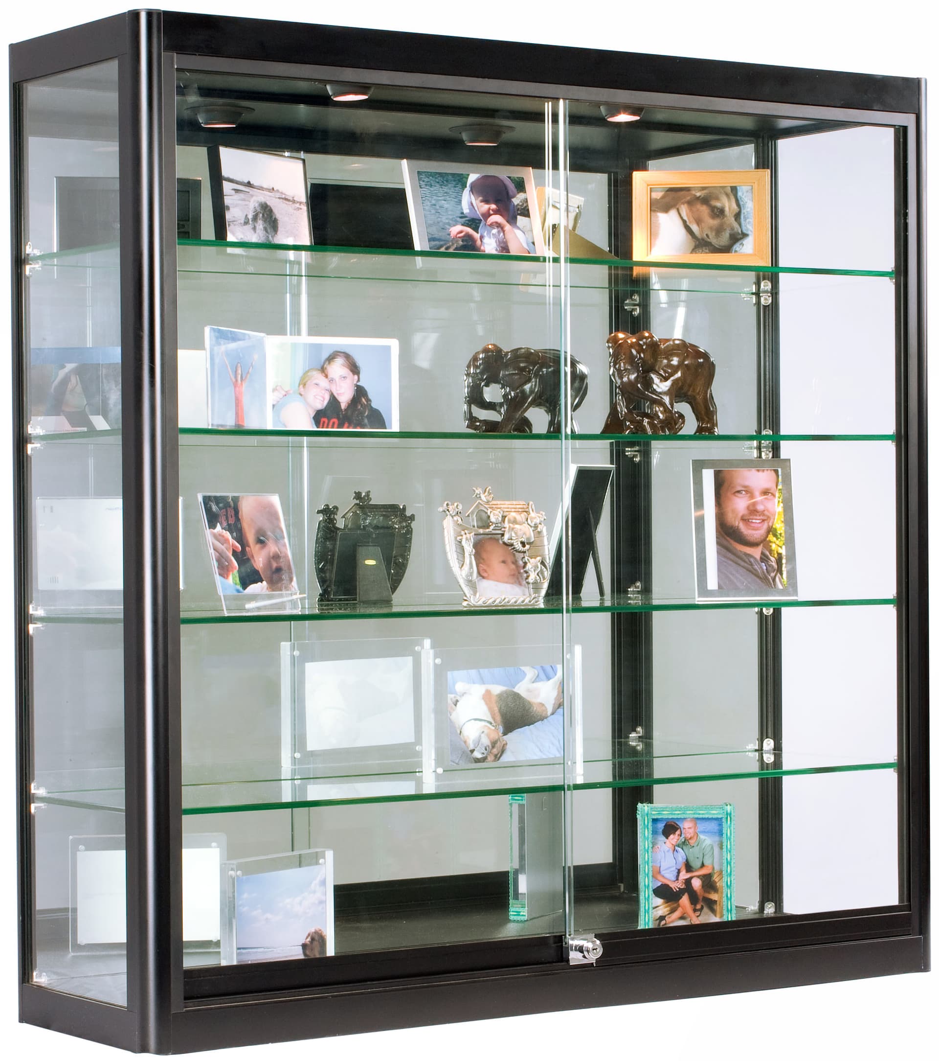 12" Deep LED Wall Display Cabinet