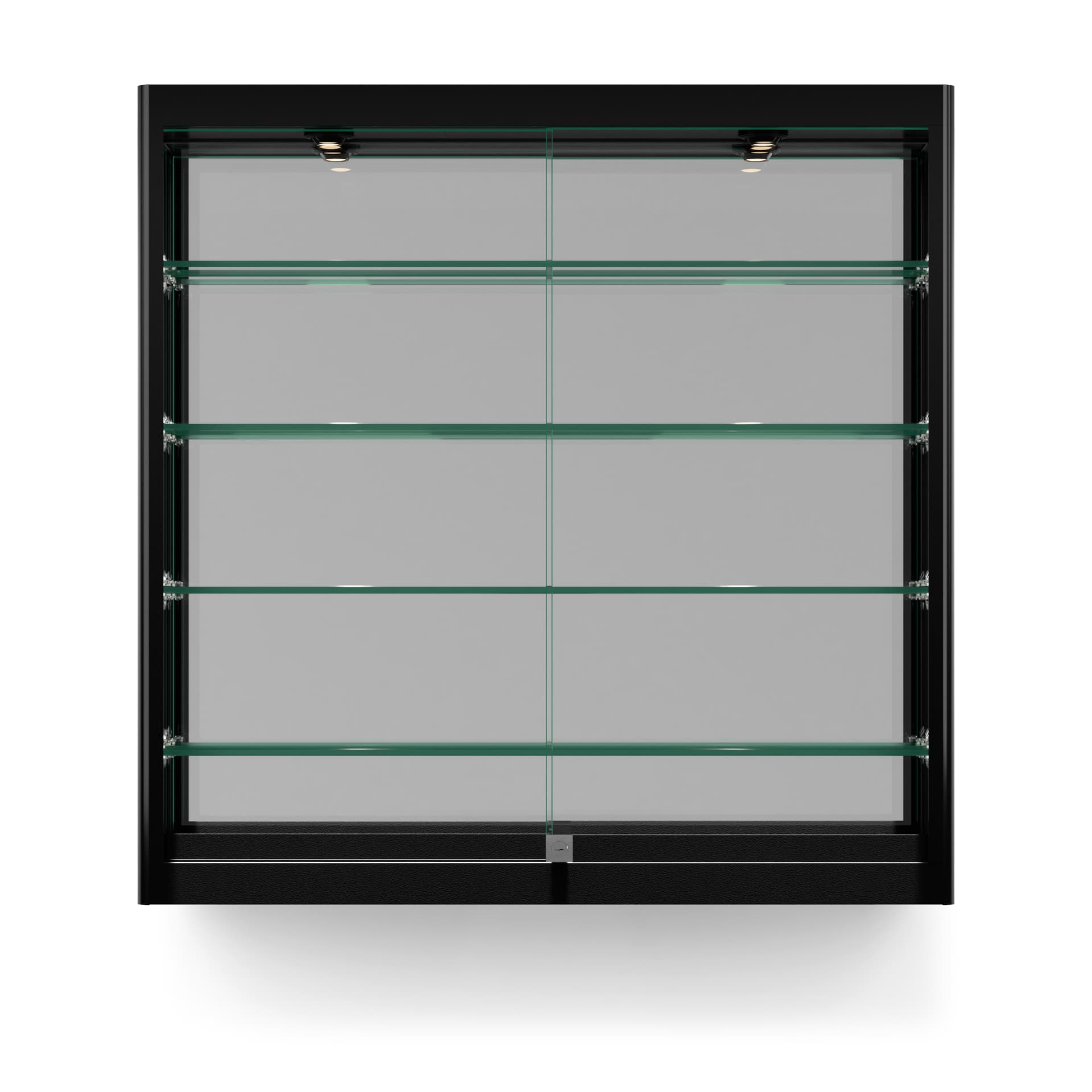 LED wall showcase with two lights