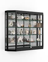 Wall Mounted LED Display Cabinet, Ships Fully Assembled