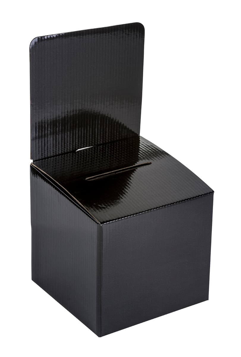 Countertop Black Cardboard Entry Box