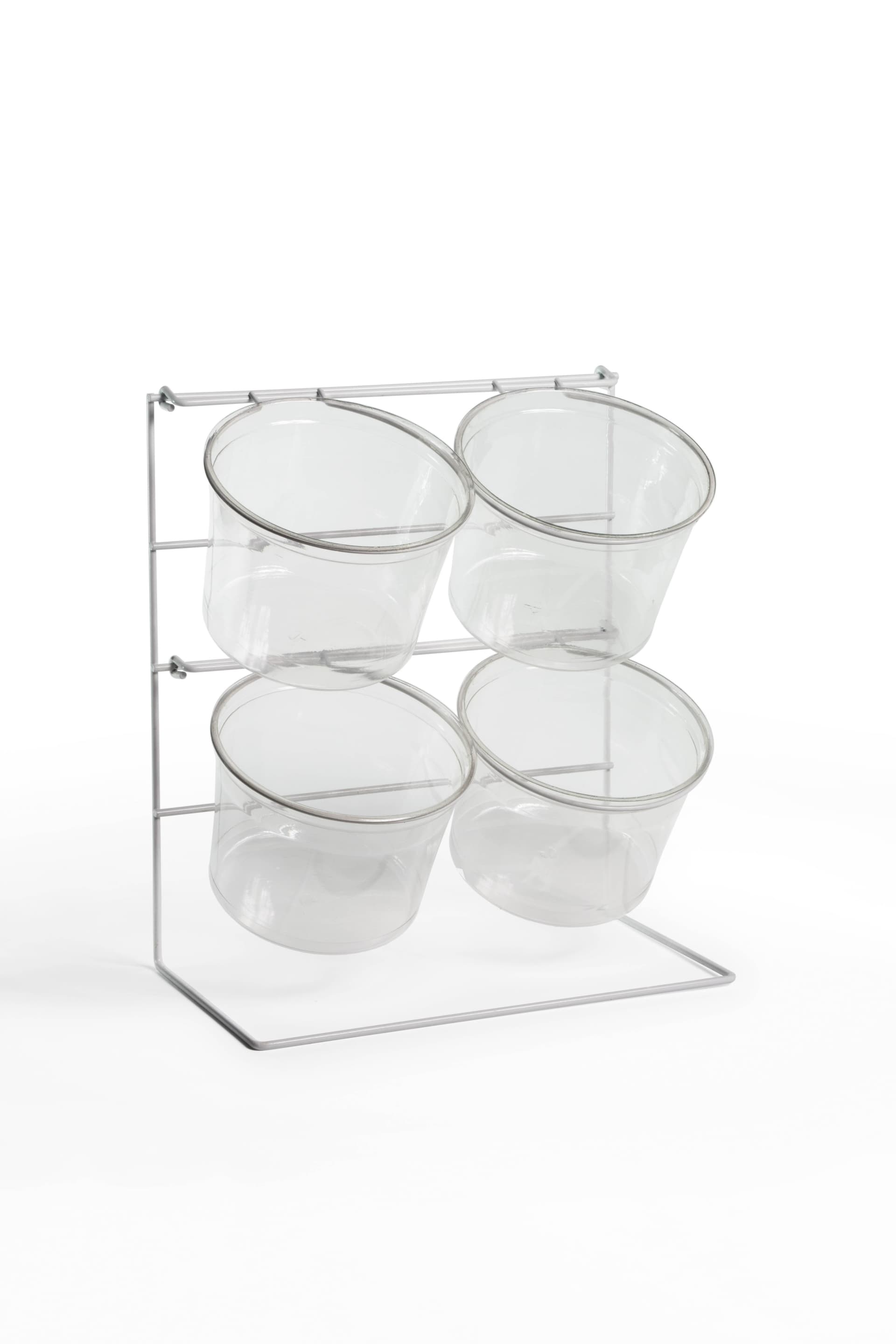 Countertop Bin Display Rack | (4) Clear Acrylic Bins | Displays2Go