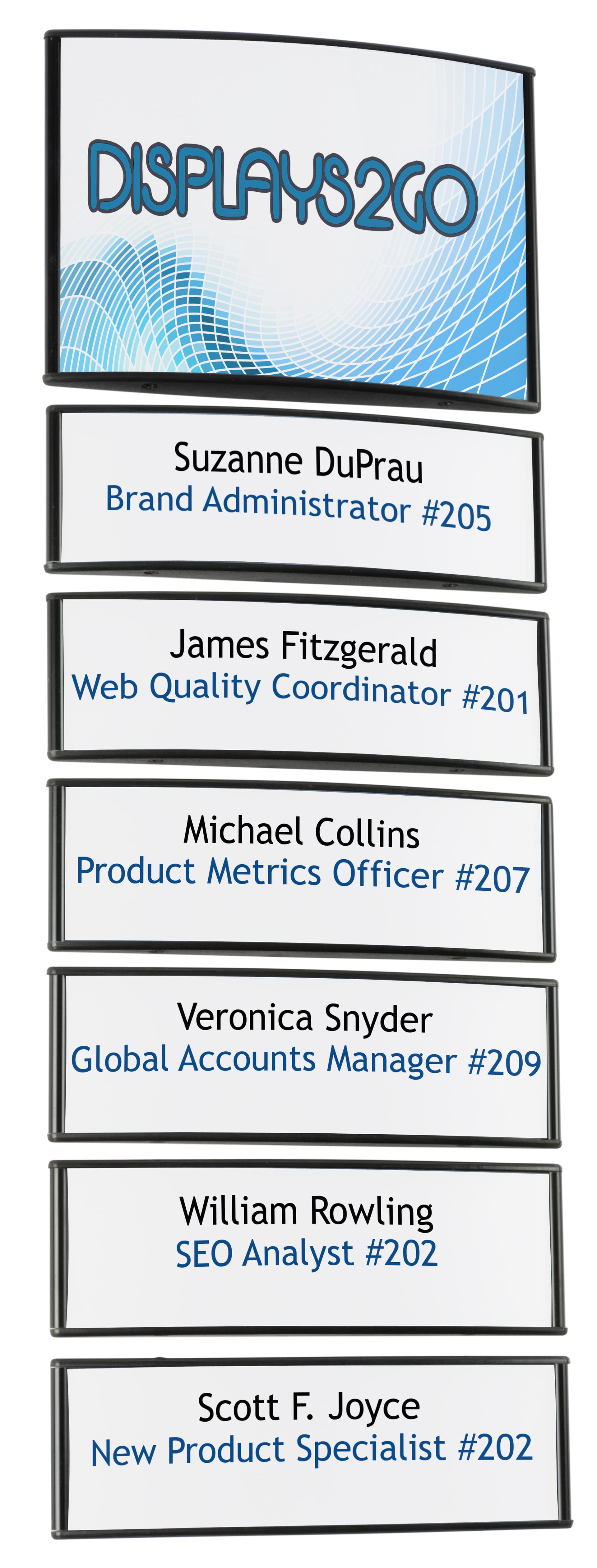 Black Professional Directory Signs