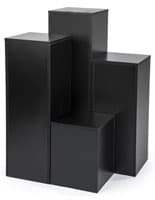 Black Collapsible Display Cubes