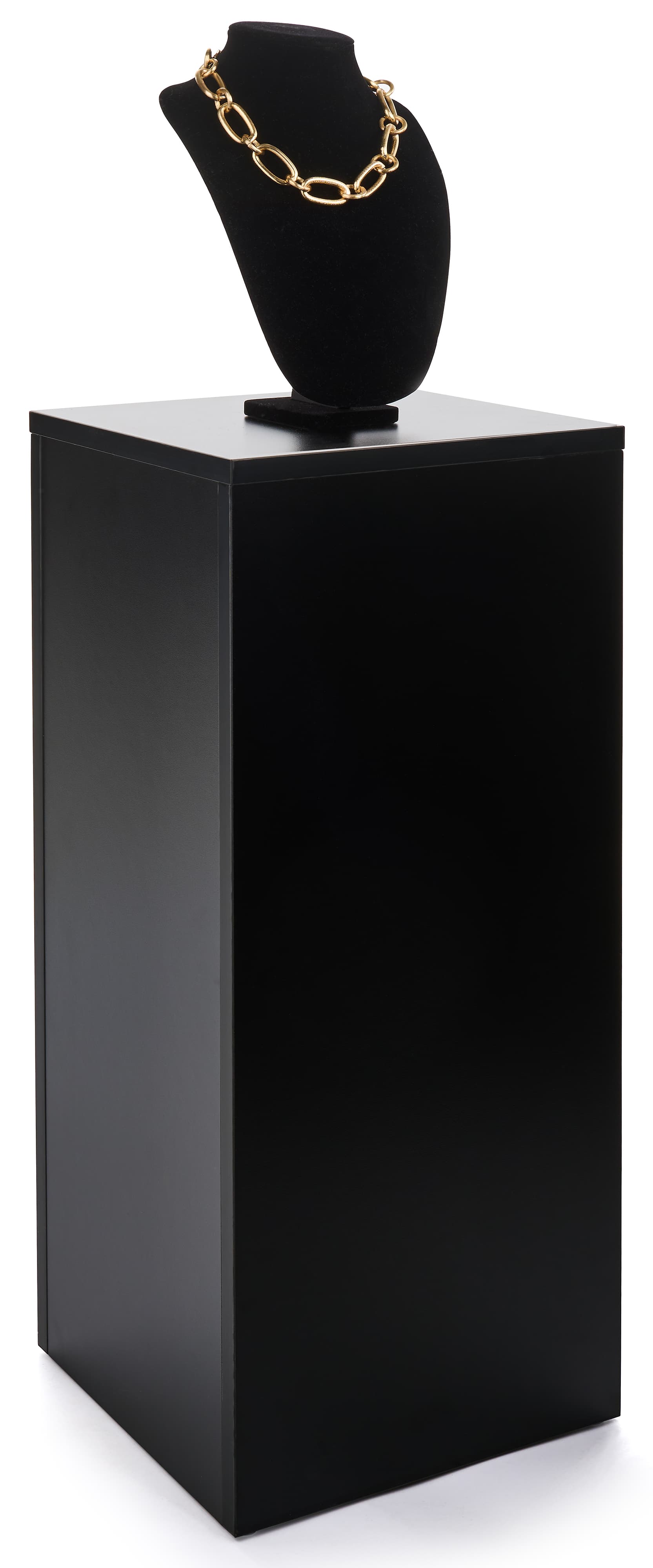 Cube Pedestal Display Propped