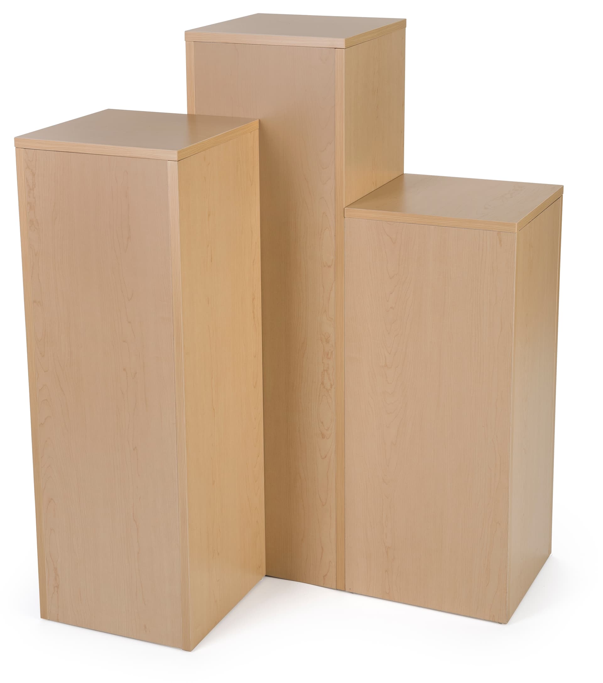 Set of 3 Laminate Display Pedestals