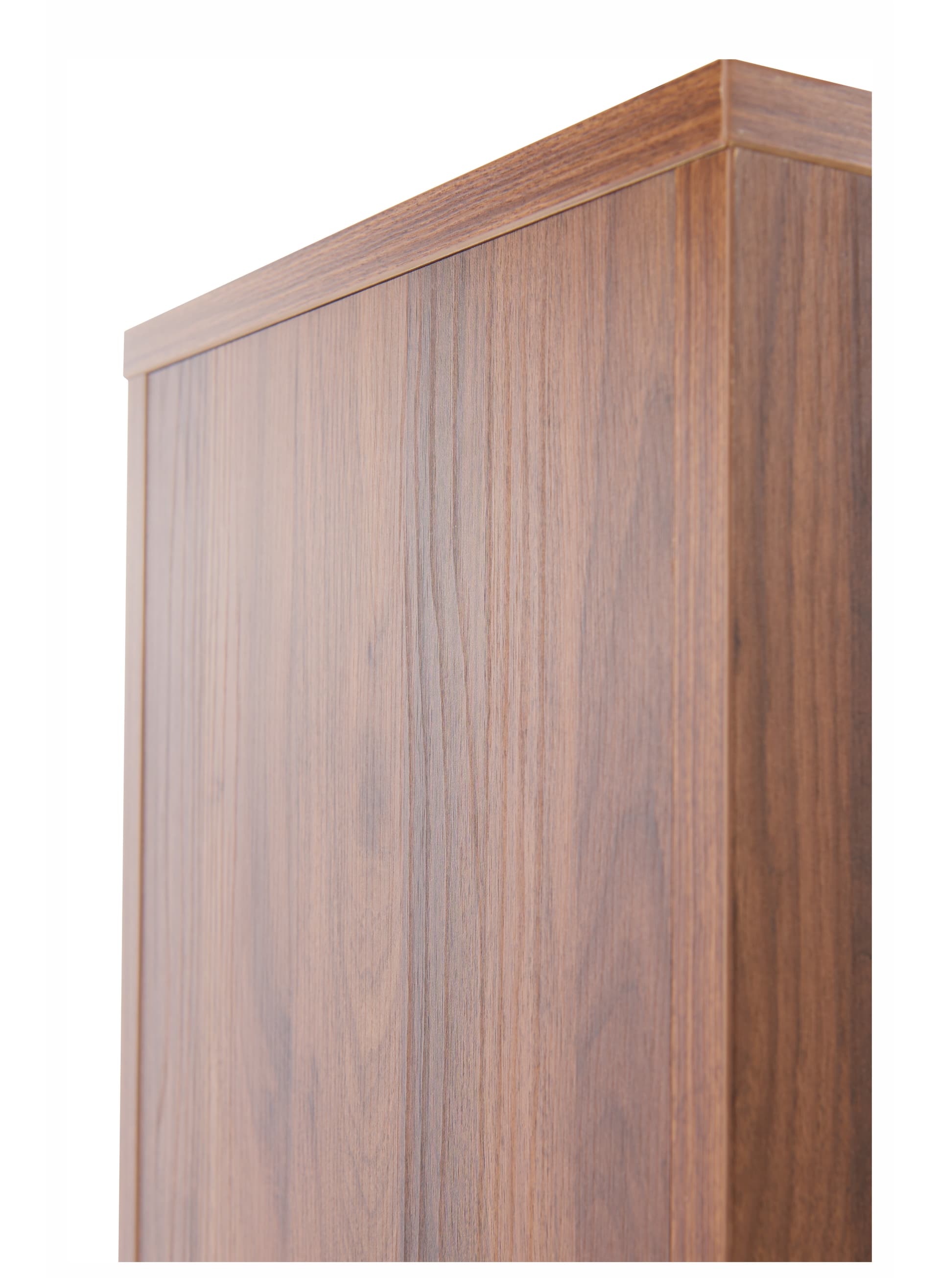 Display pedestal with wood grain texture