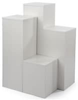 White Jewelry Display Risers