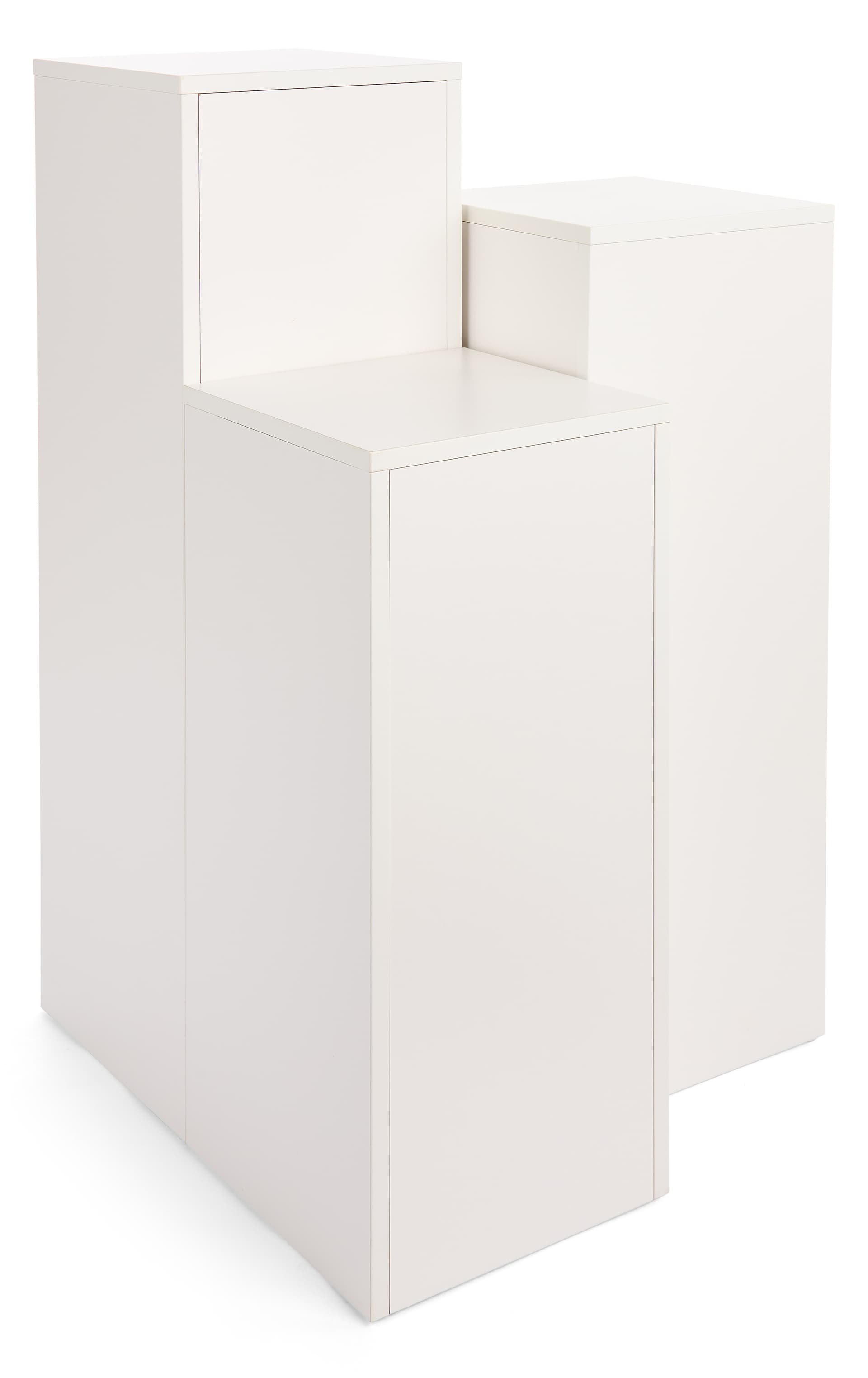 3-Piece Square Display Pedestal Set