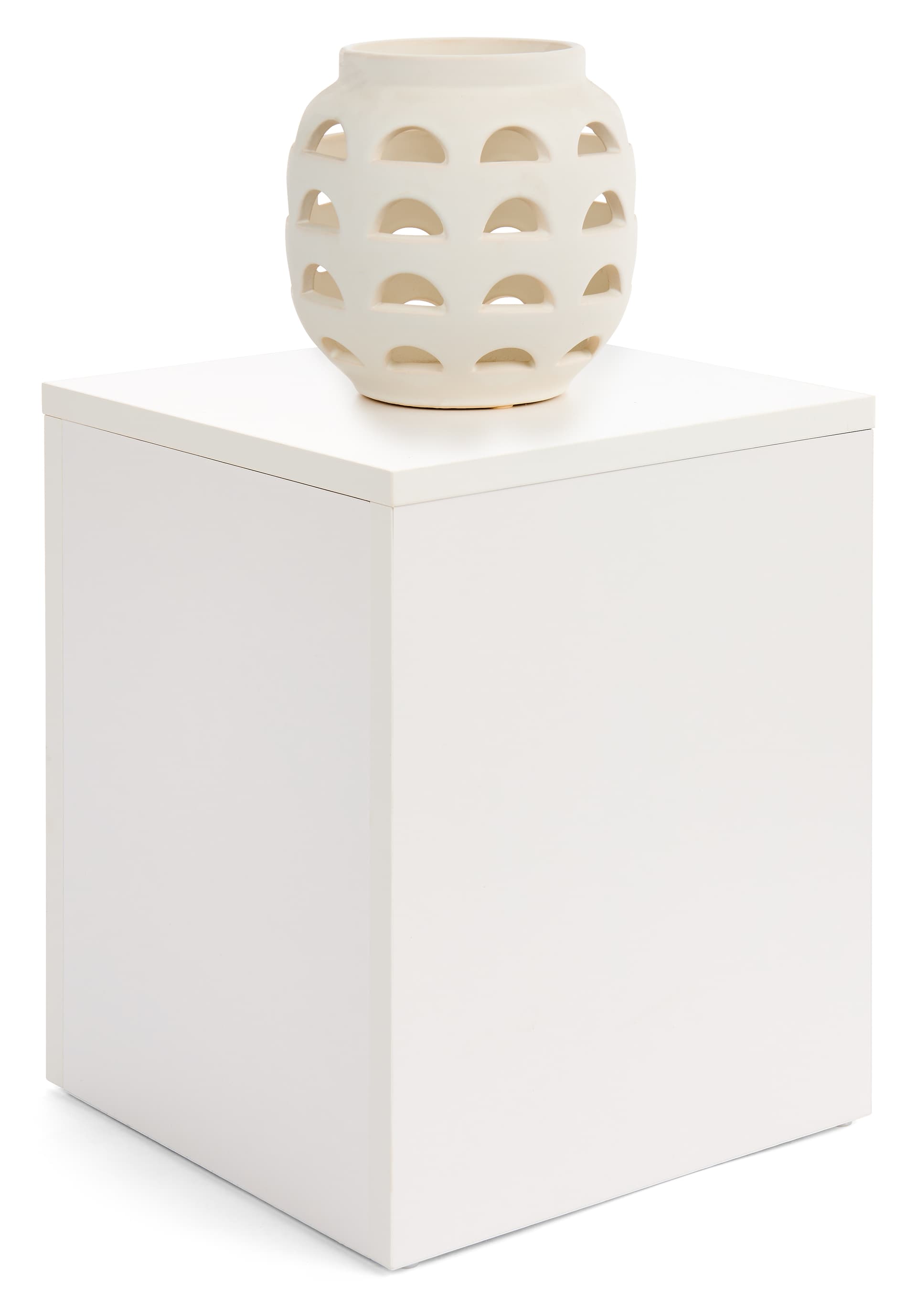 Square Pedestal Stand Displaying Heels