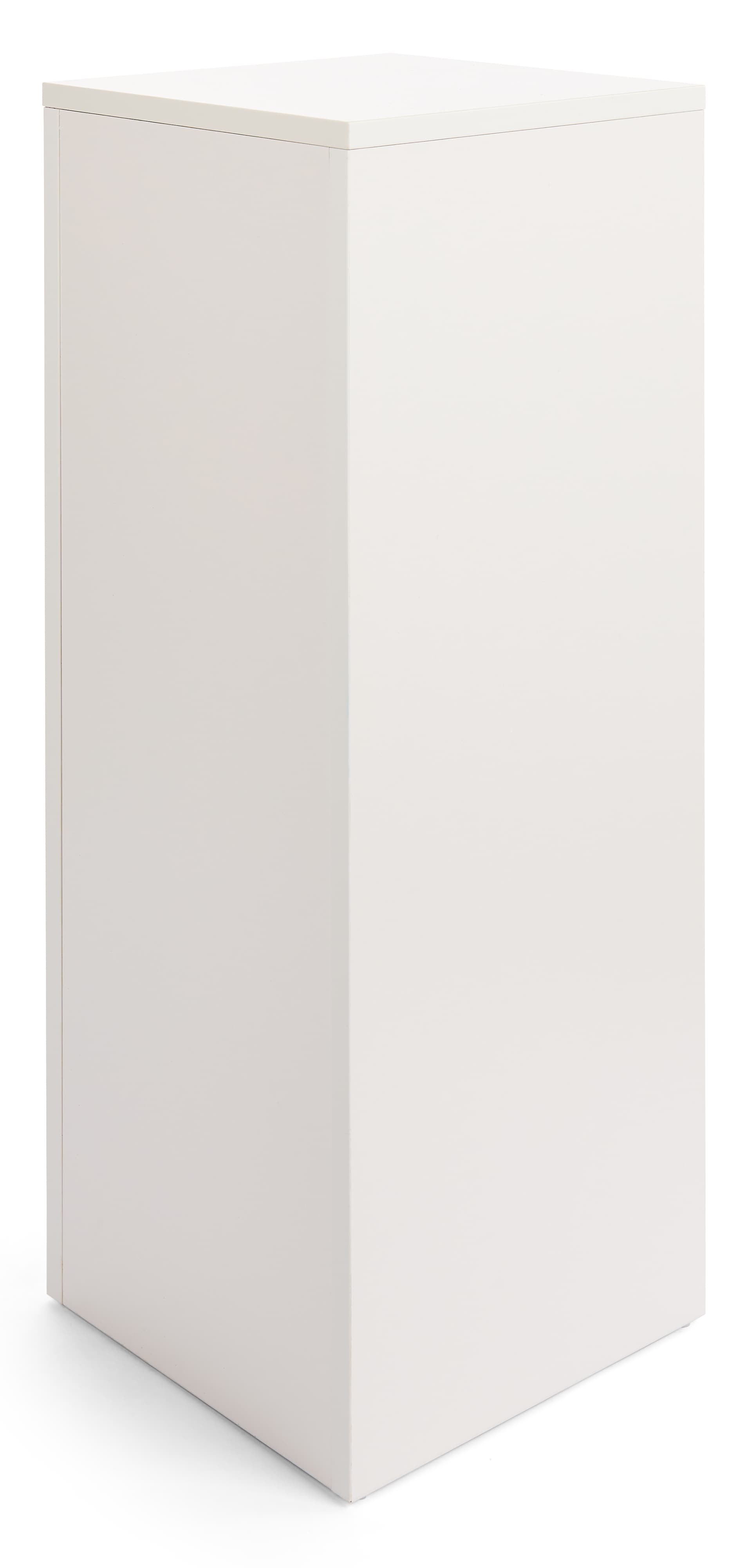White Laminate Pedestal with Hollow Center