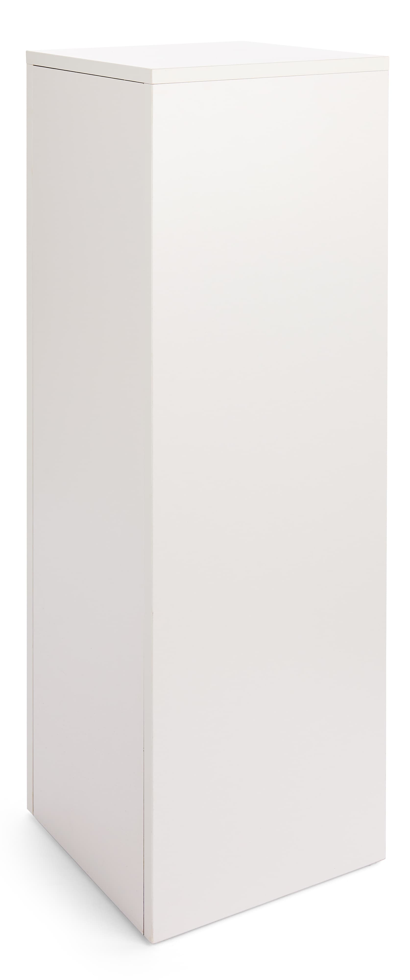 Laminated White Pedestal Stand