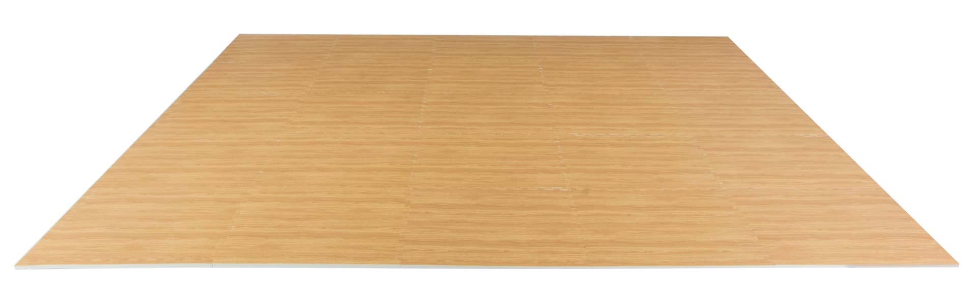 Light Oak Interlocking Wood Floor Mats, 10' x 10'