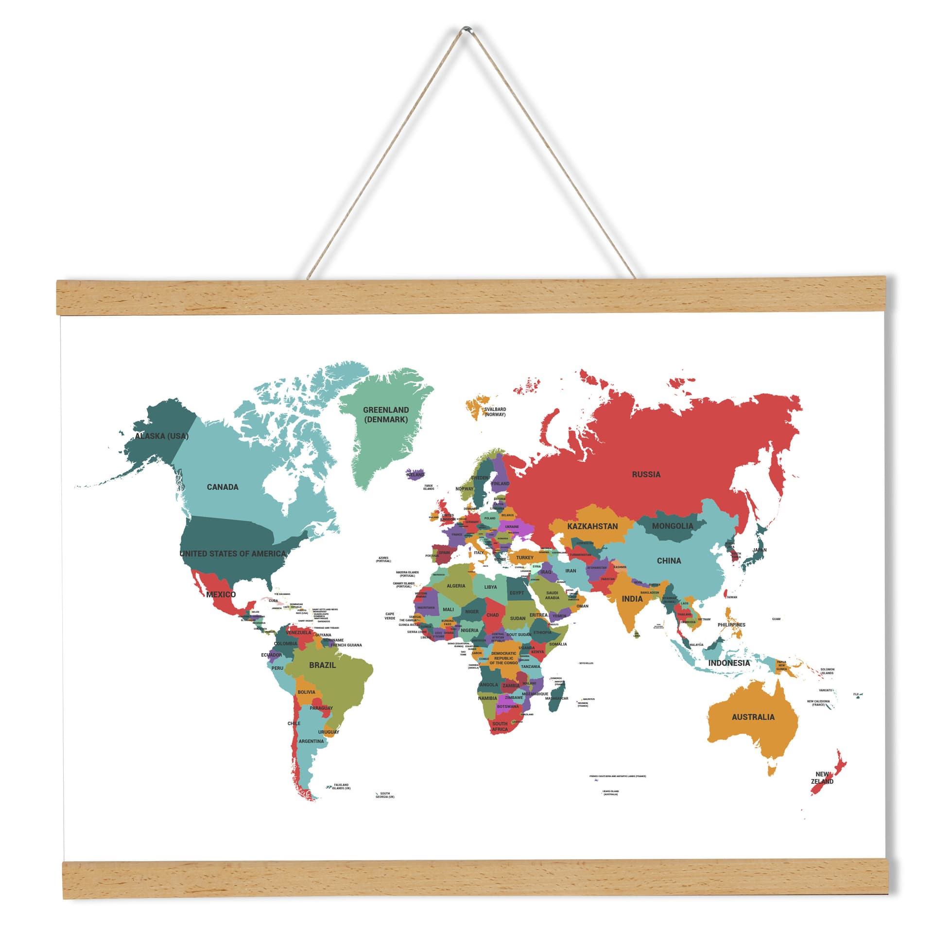 Wood magnetic poster hanger with max weight capacity of 4.5 pounds