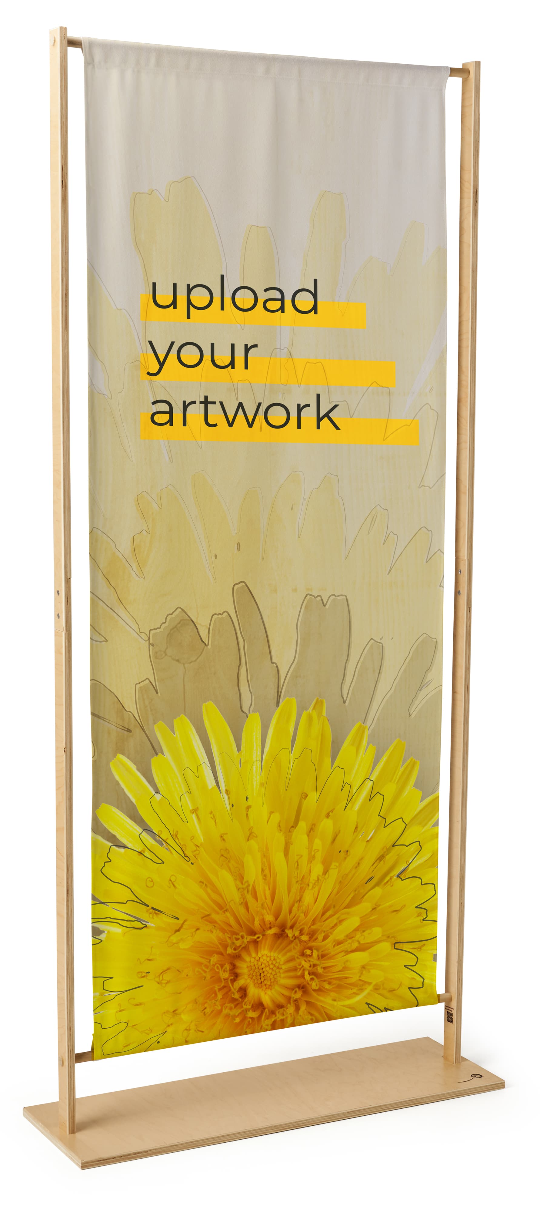 Eco friendly banner stand with custom artwork options 