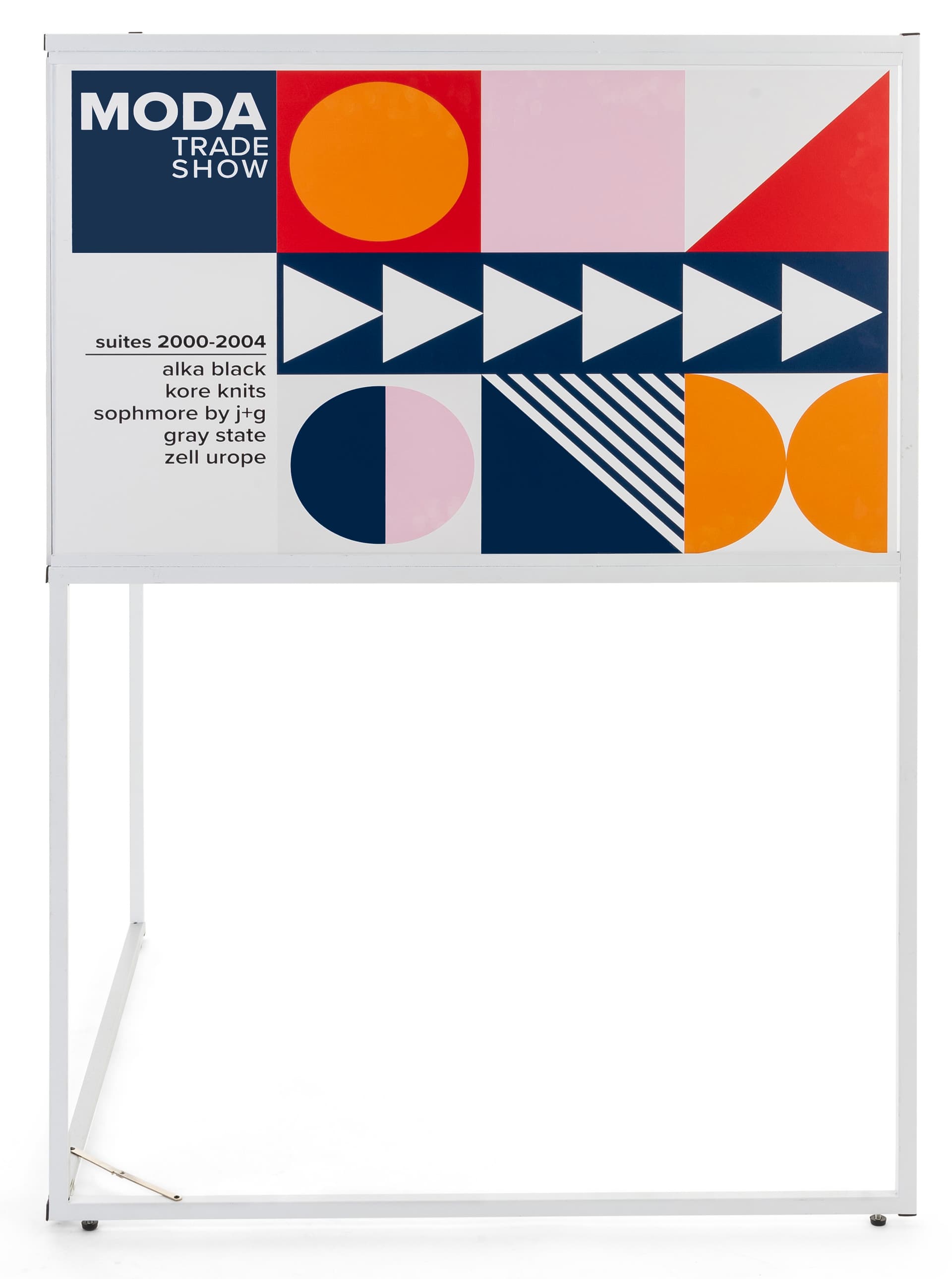 72 inch wide multi direction corner signage