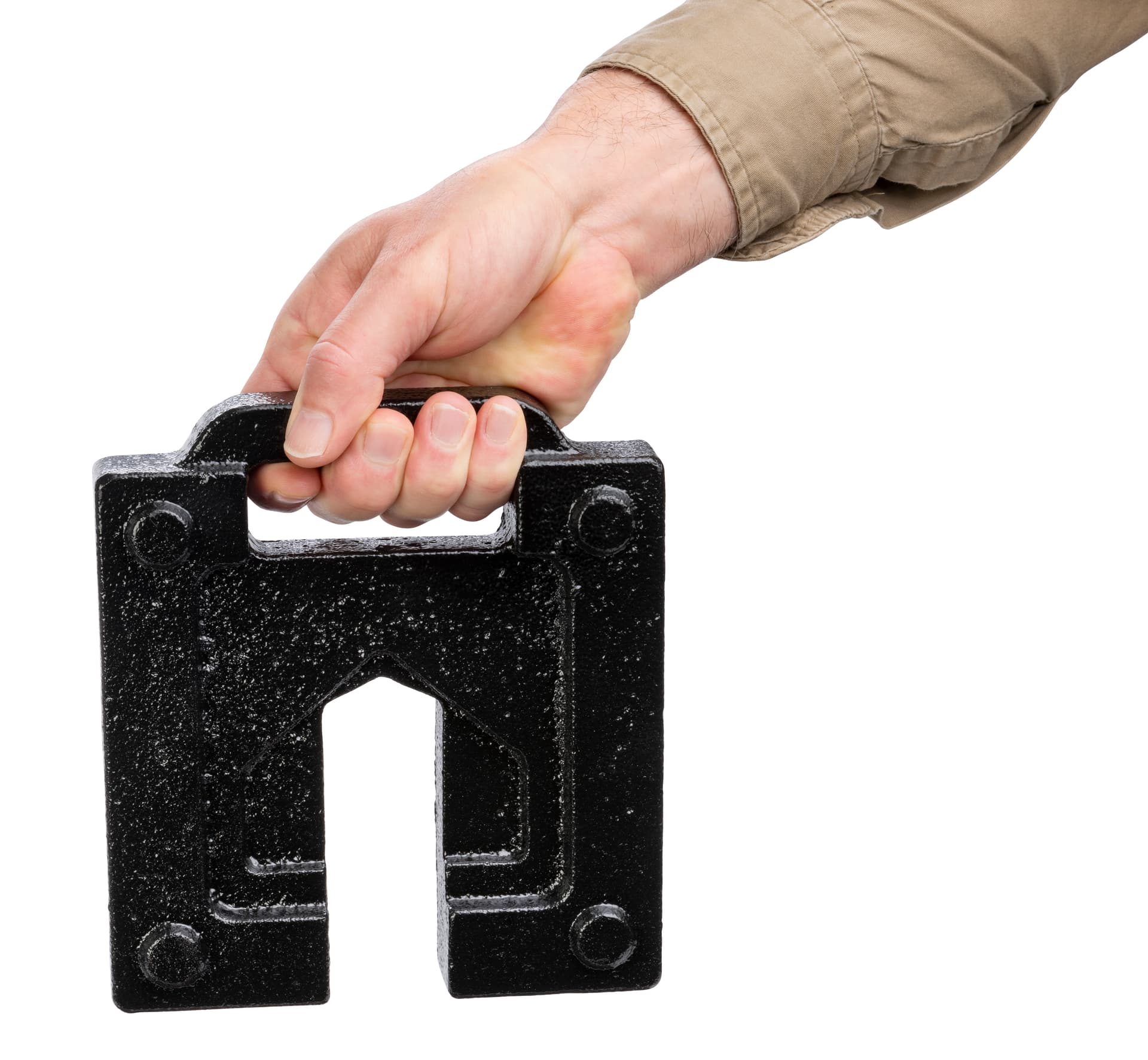 Tent weight with built-in handle 