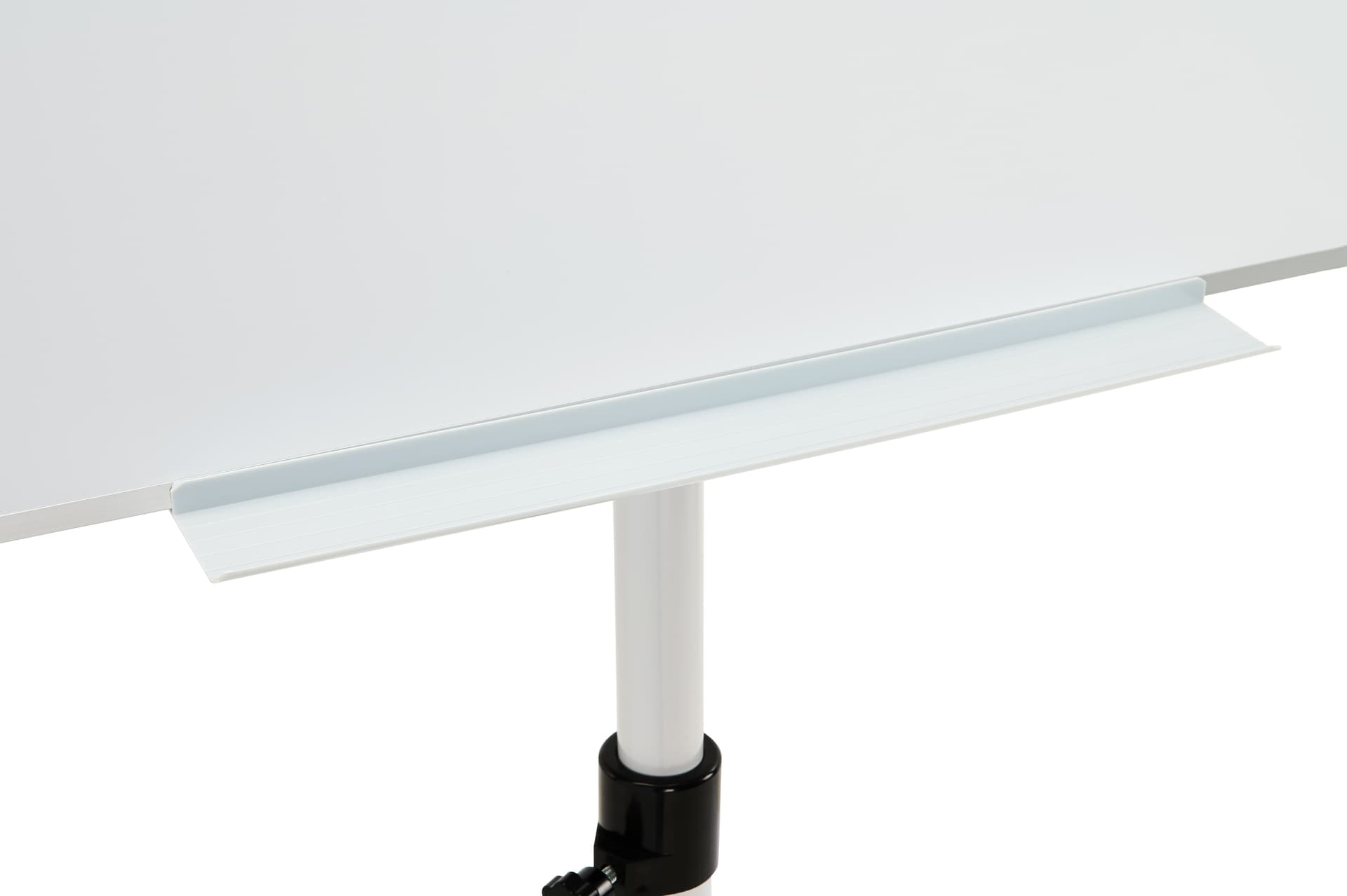 Mobile dry erase board with accessory tray