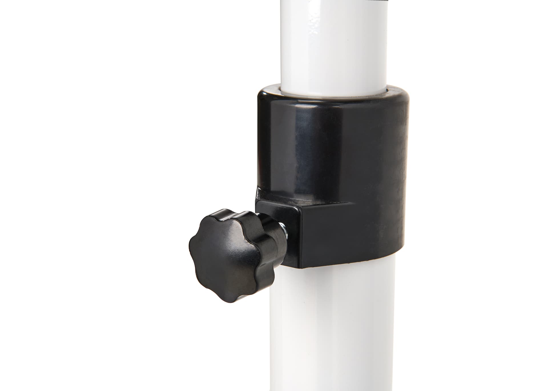 Mobile glass whiteboard with adjustable knob