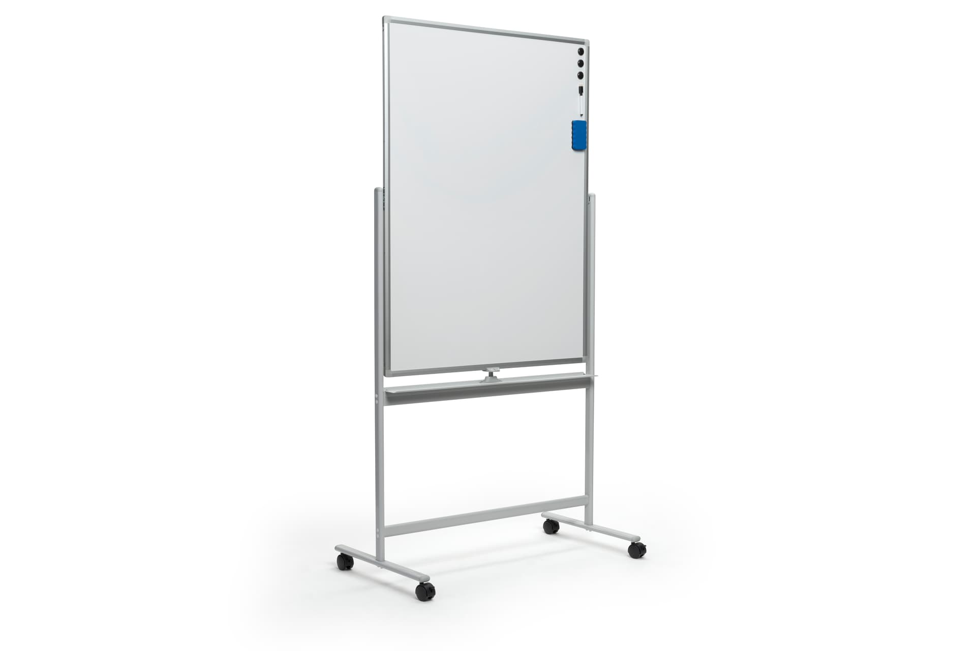 Portrait-oriented magnetic whiteboard