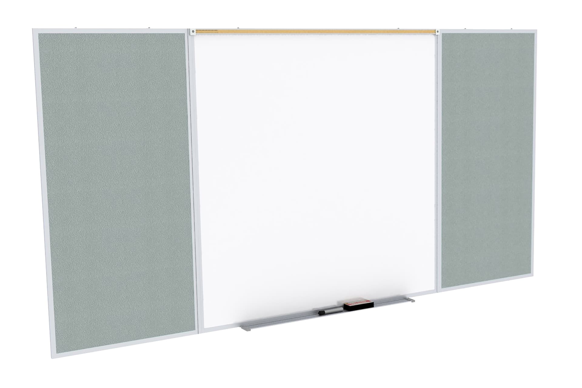 192 inch x 48 inch whiteboard with tack board