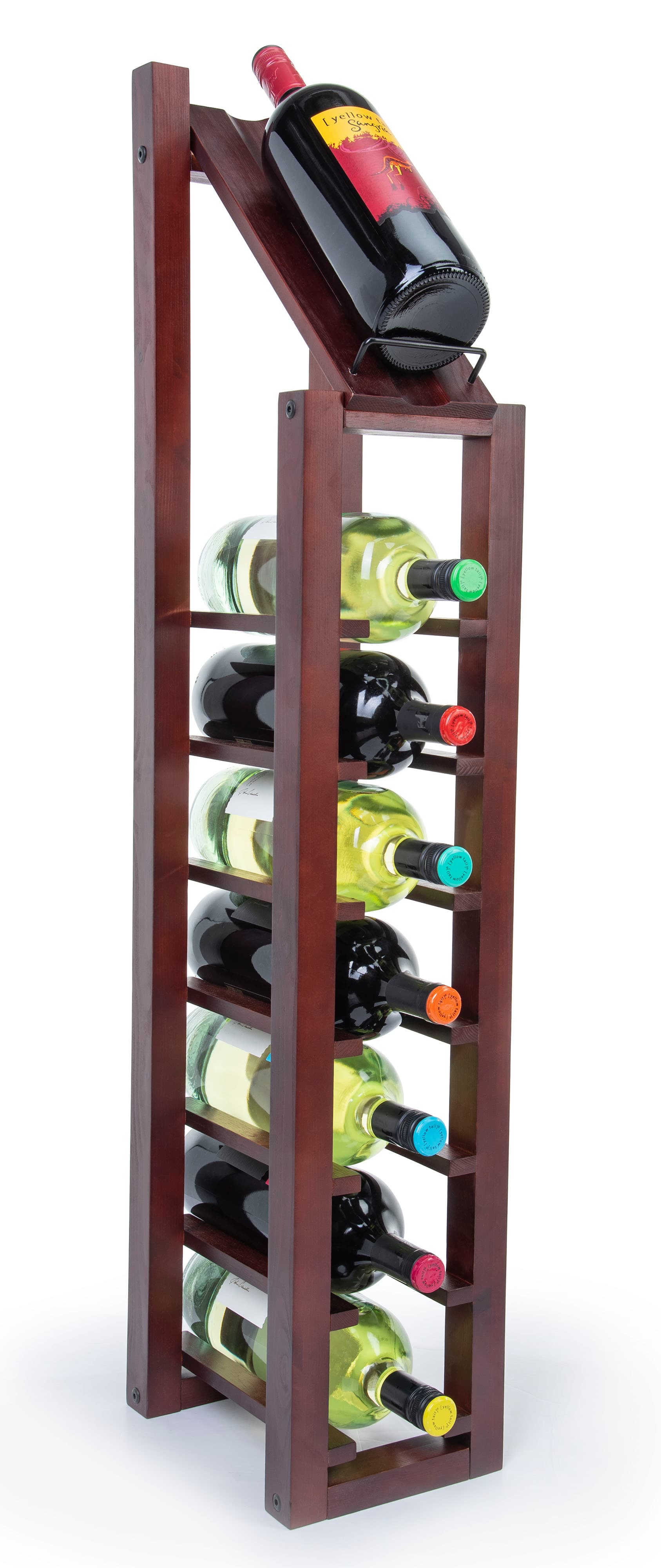 1 column wine rack for 8 bottles