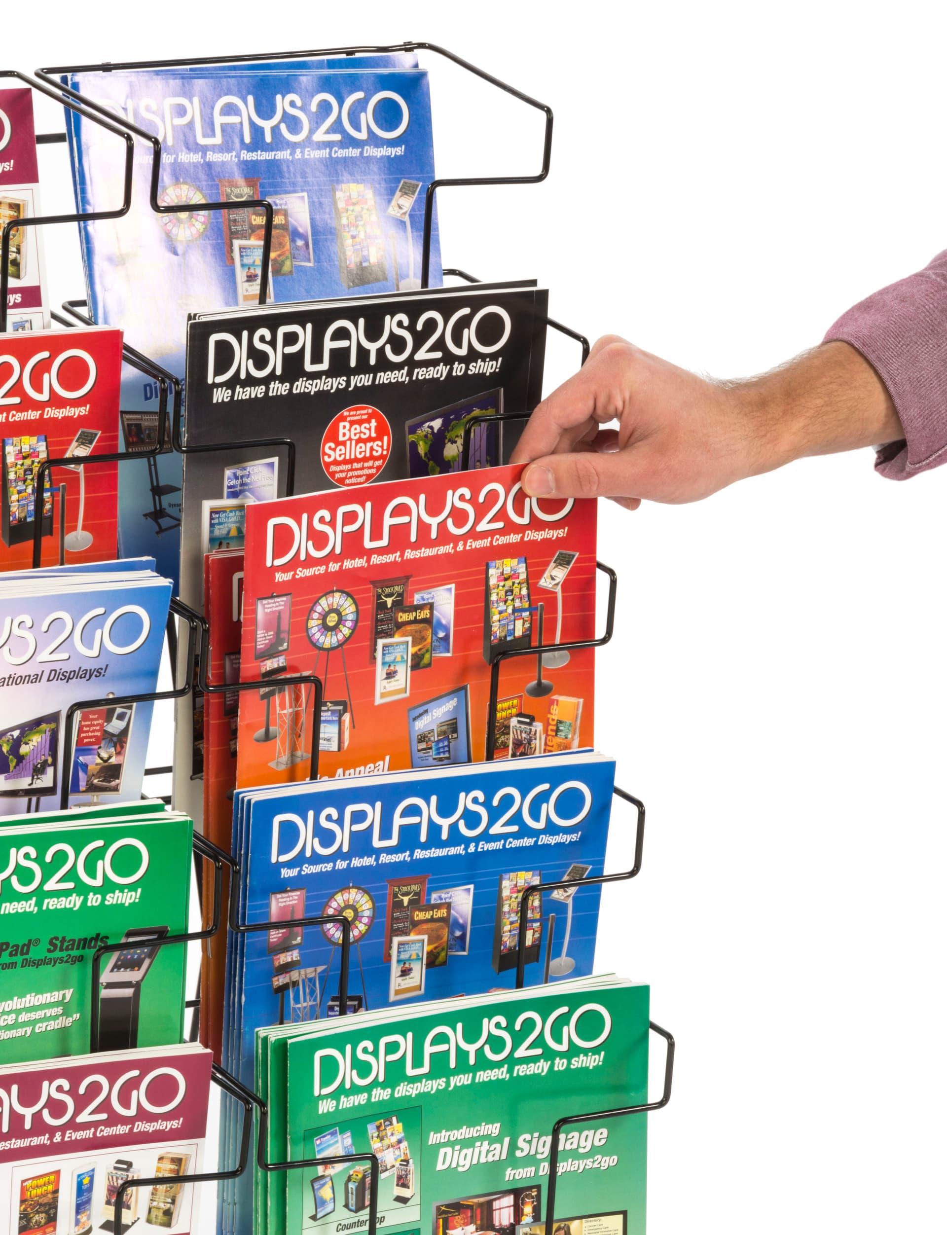 Metal Wire Magazine Holder for Retail Environments