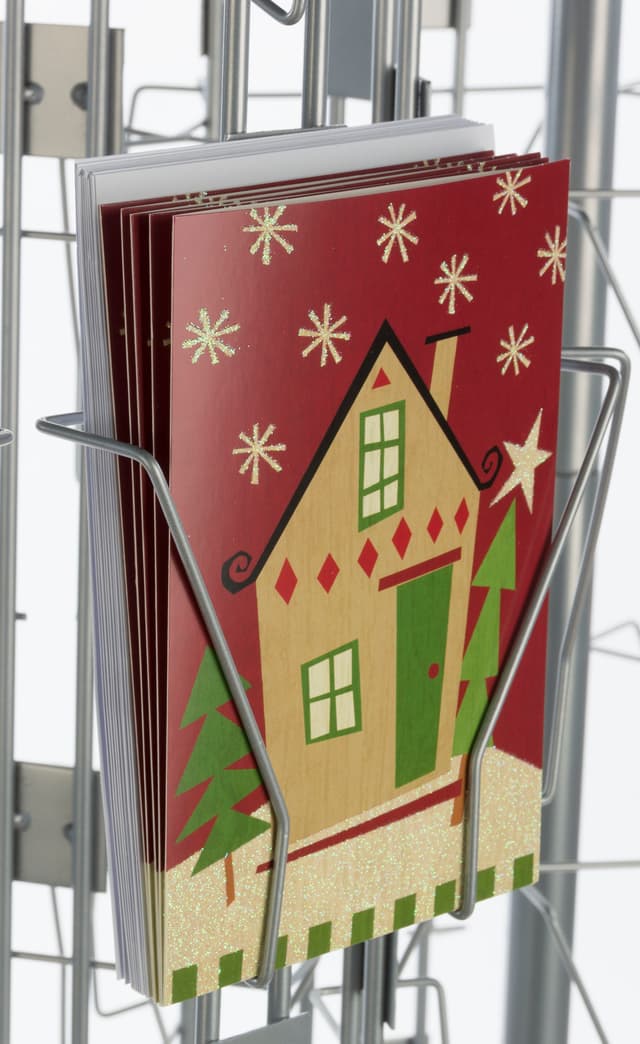 Wire Greeting Card Rack with 3 Spinners | Revolving | Displays2Go