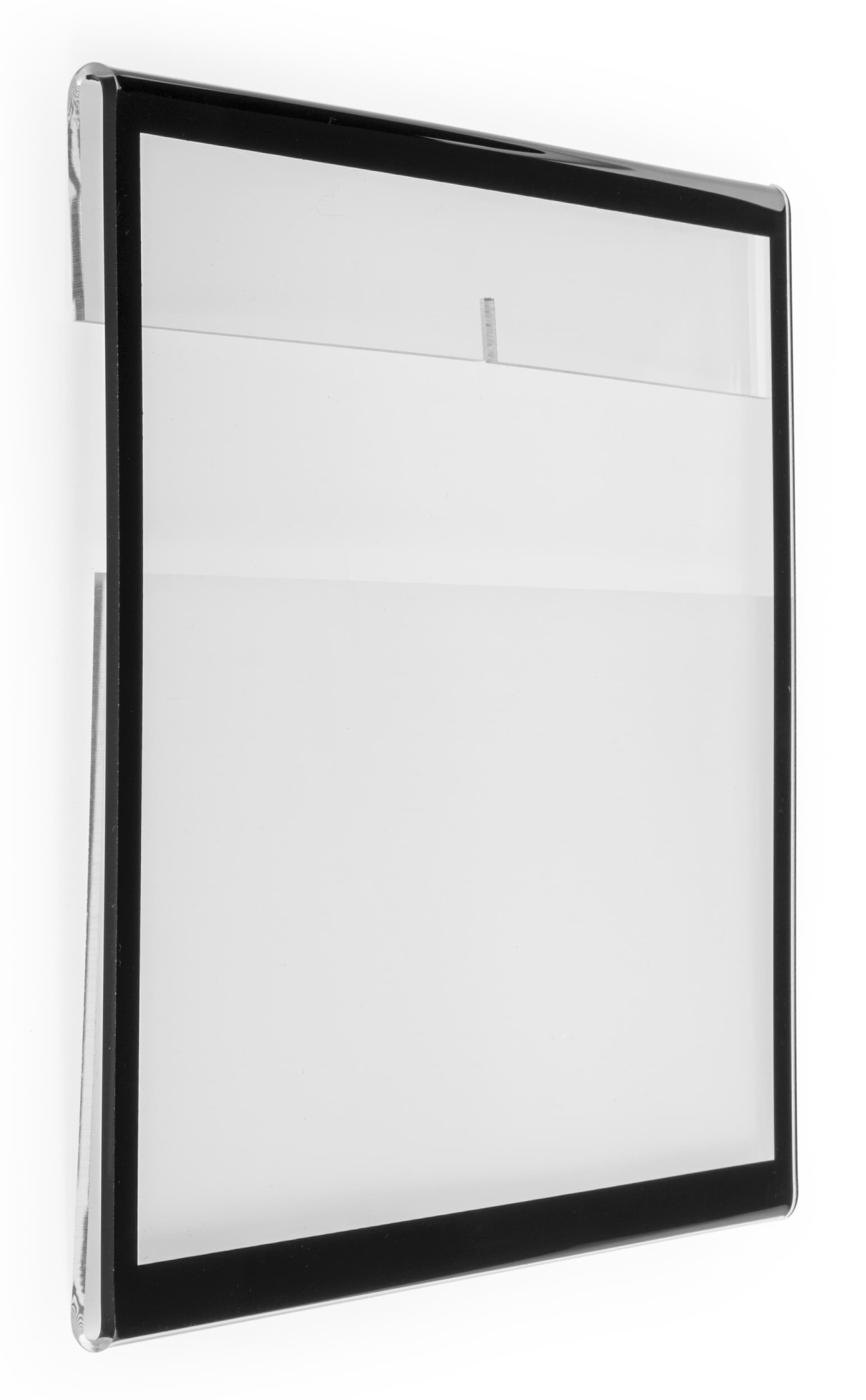 Sign holder with black border