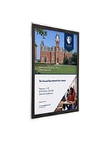 Wall mounted sign holders made with recycled acrylic 