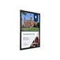 Recycled Acrylic Wall Mounted Sign Holder, Black Border - Clear