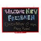 35 x 24 Write-On Board, Wall Mount, Chalk & Wet Erase, Utensil Tray - Black