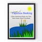 Wall Mounted Poster Holder, Top Loading, Non-Glare Lens 