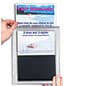 Wall Mounted Poster Holder, Top Loading, Non-Glare Lens 