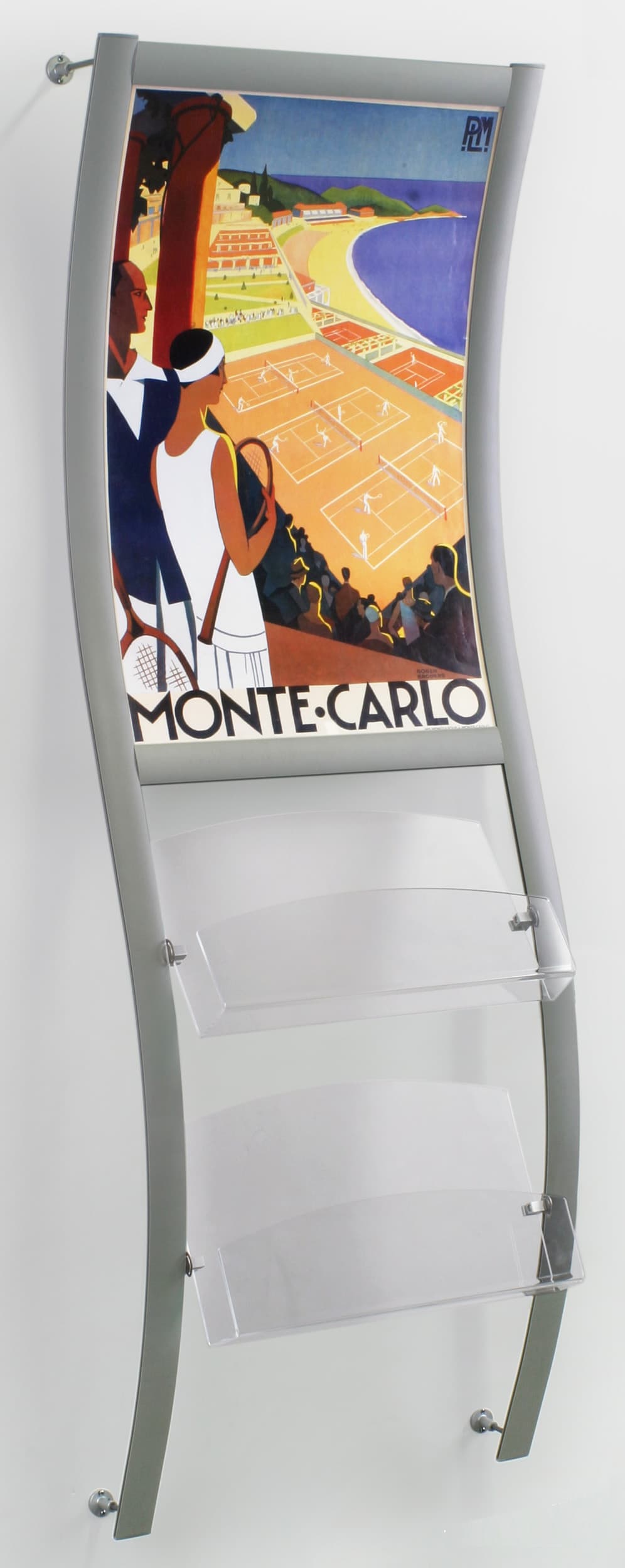 curved magazine rack