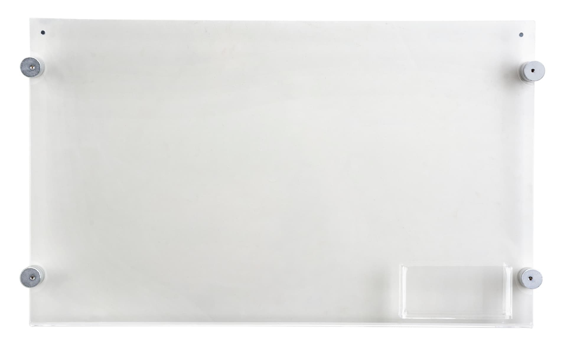 17” x 11” Sign Holder with Calling Card Pocket & Silver Standoffs
