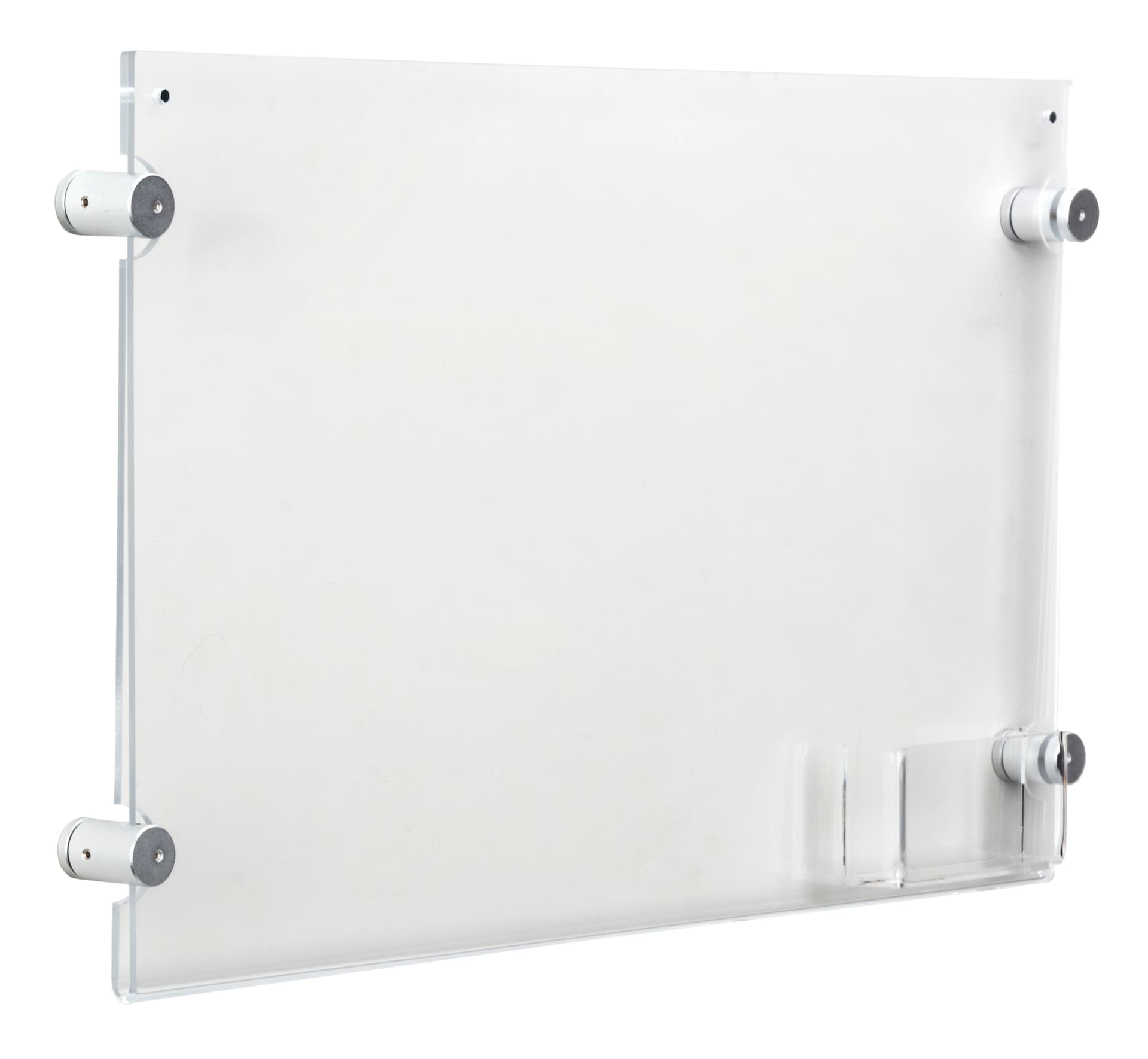 Wall Mounting 17” x 11” Sign Holder with Calling Card Pocket
