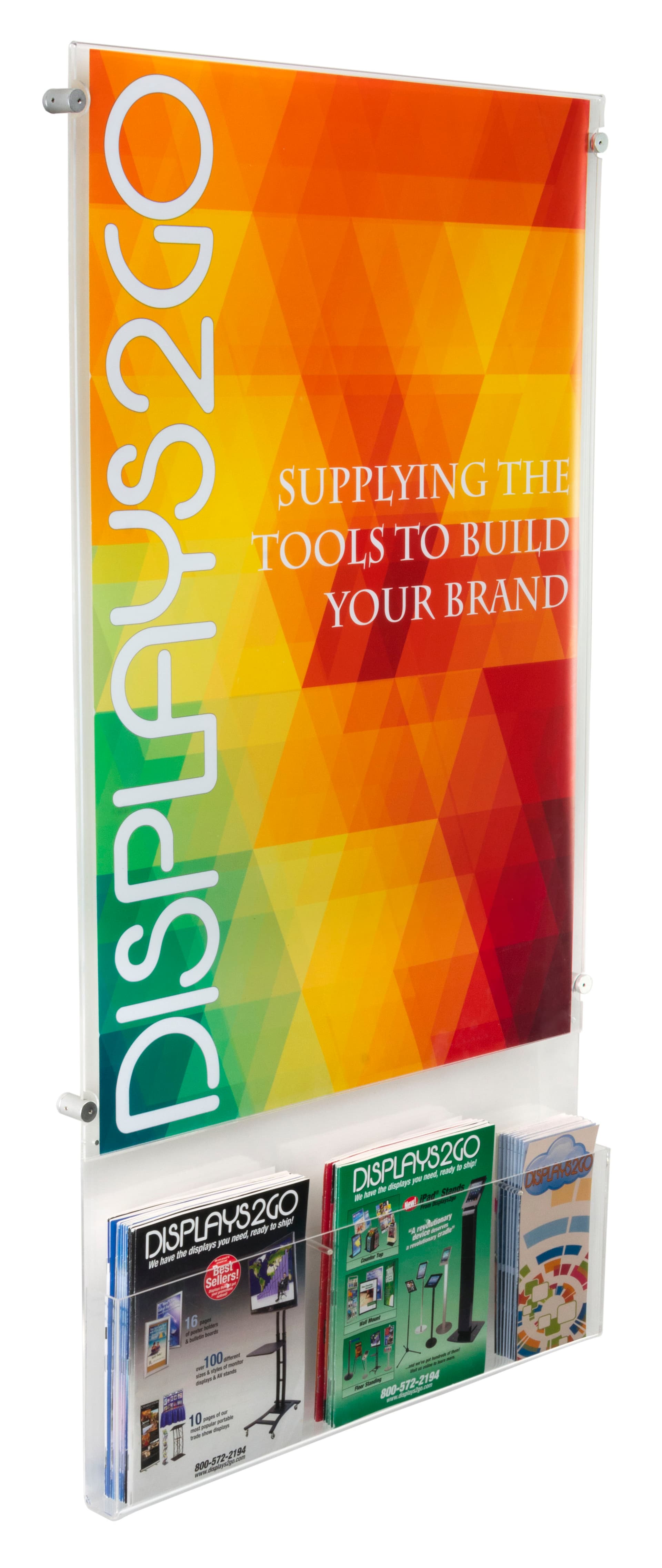 Durable 24” x 36” Poster Frame with Adjustable Literature Pocket