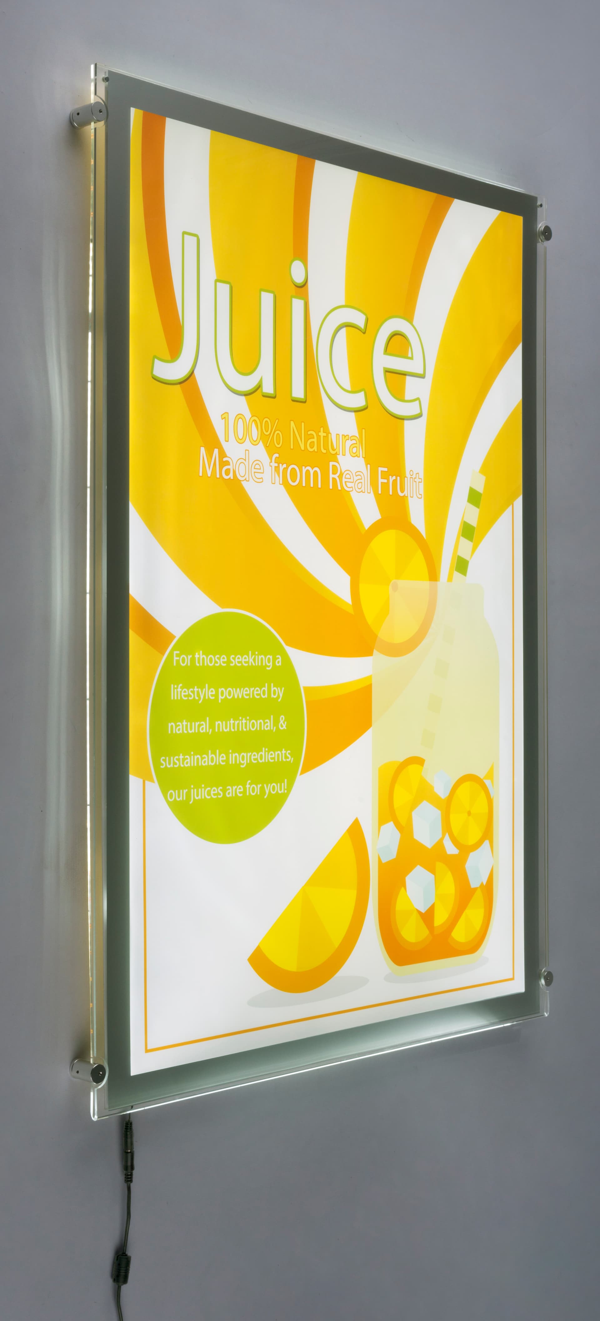 Lightweight Light Box Display for 24" x 36" Prints